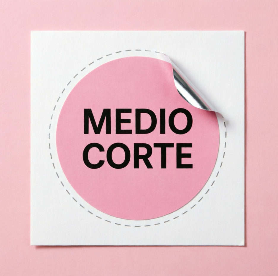 Stickers de medio corte