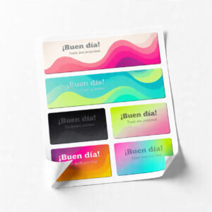 Tarjetas de visita adhesivas