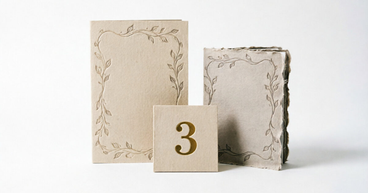 Menús de Mesa y Números para Matrimonios