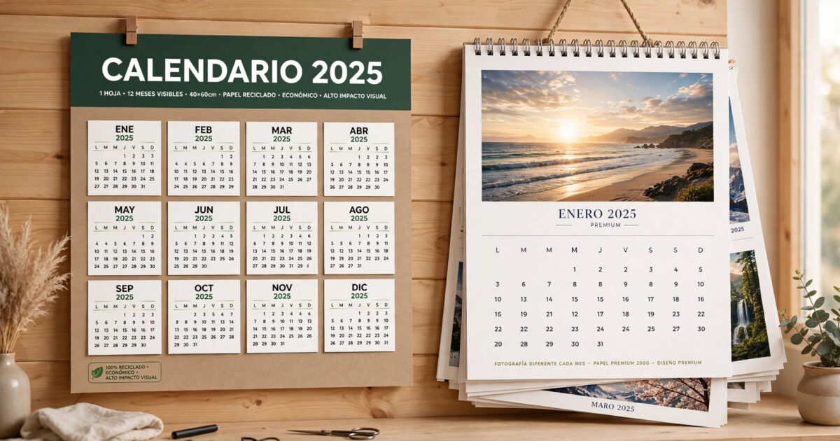 Calendarios Personalizados de Mesa y Pared