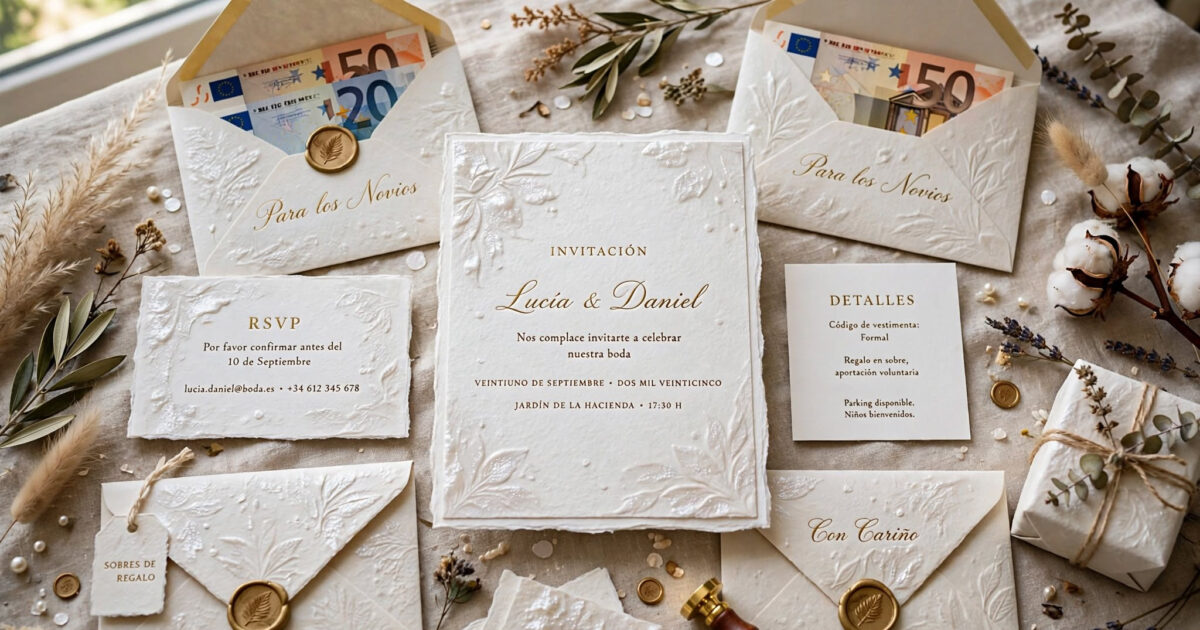 Sobres para Regalos y Dinero para Matrimonios