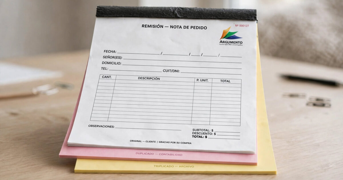 Talonarios de Órdenes de Servicio y Pedidos (NCR)