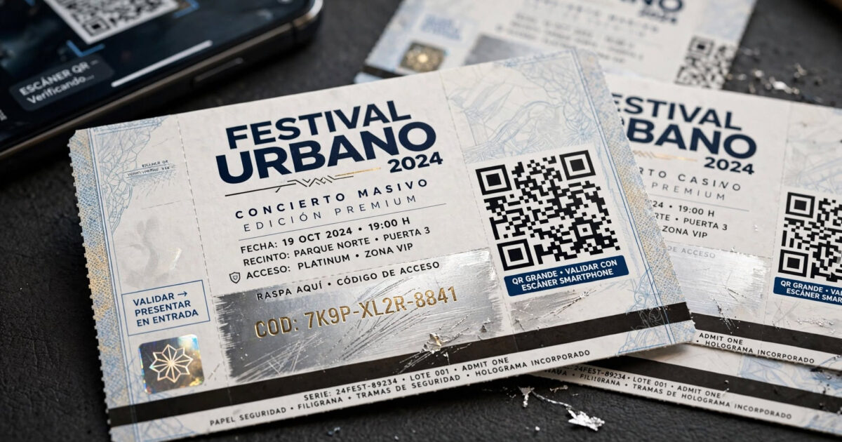 Tickets, Entradas y Boletos de Rifa con Seguridad