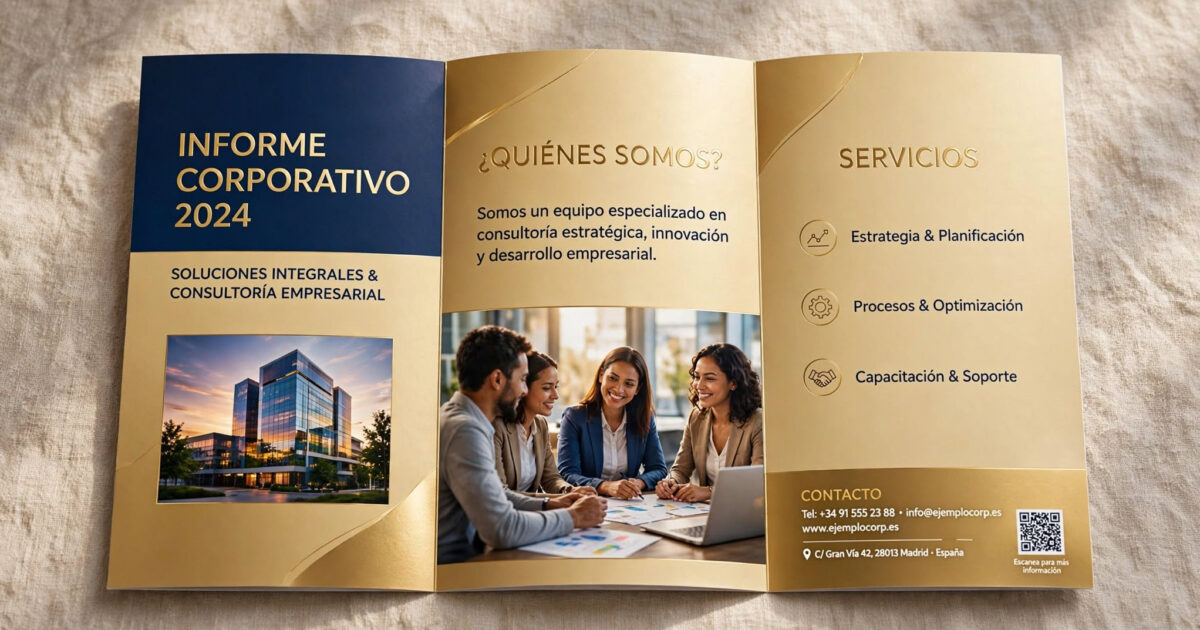 Trípticos y Folletos Informativos Impresos