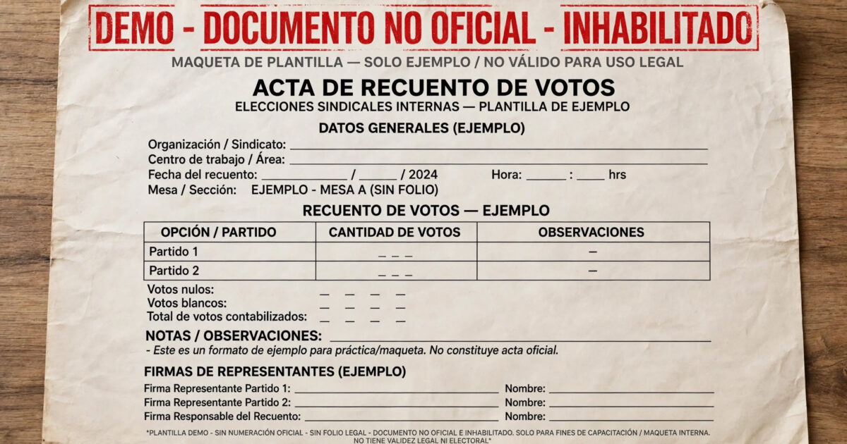 actas electorales