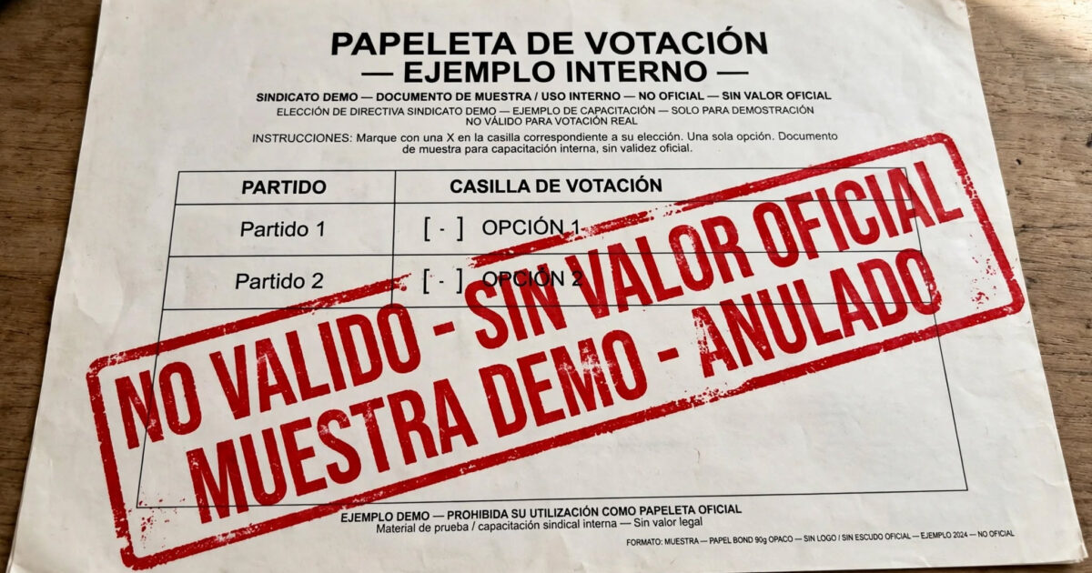 Papeletas de Votación Seguras y Confidenciales
